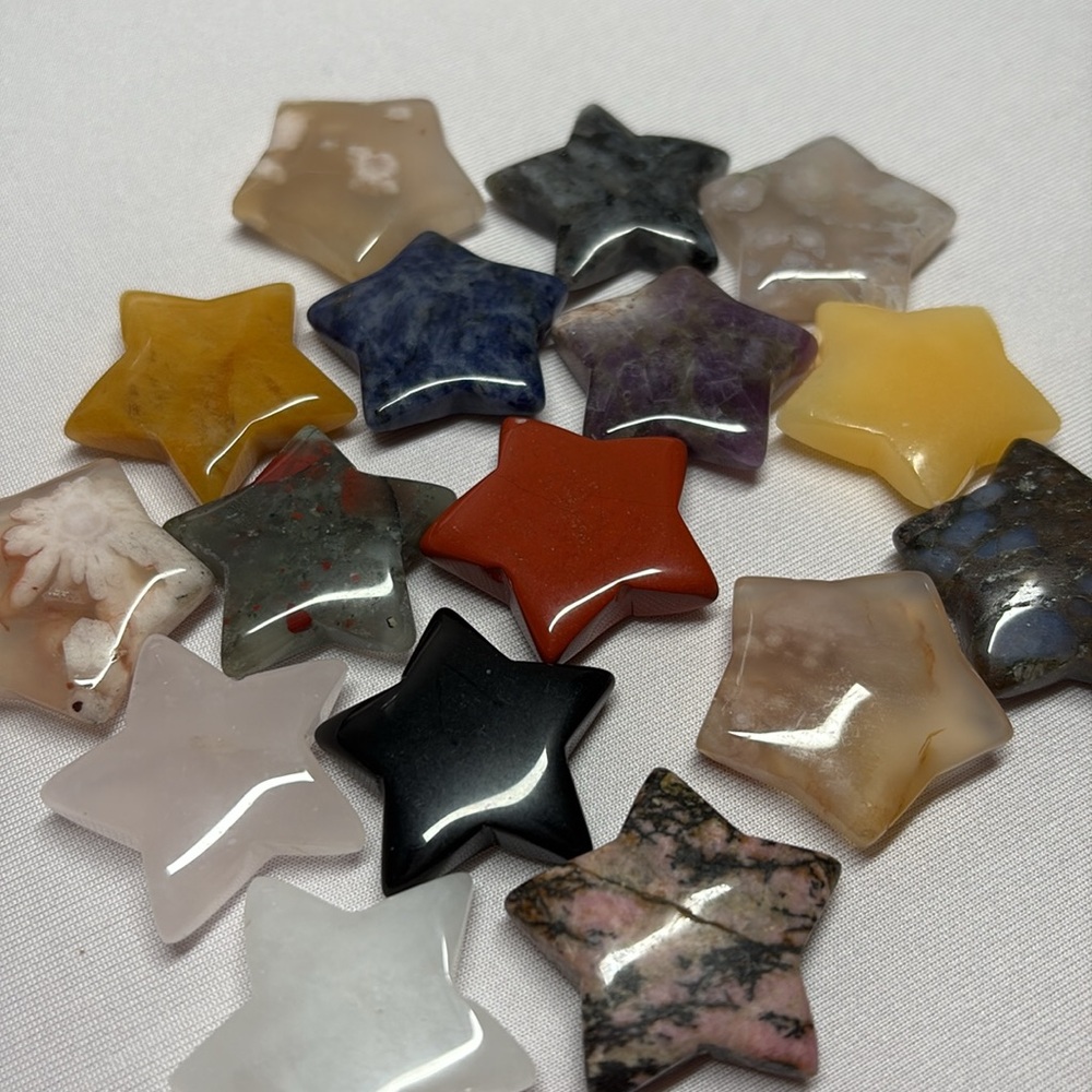 Assorted Star-Shaped Stone Crystals